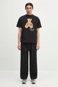 Памучна тениска Palm Angels Bear In Mind Reg PMAA001S25JER0051060 черен