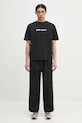 Памучна тениска Palm Angels Classic Logo Slim PMAA089C99JER0031001 черен