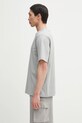 Памучна тениска Palm Angels Classic Logo Slim PMAA089C99JER0030810 сив SS25