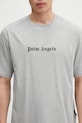 Palm Angels cotton t-shirt Classic Logo Slim gray PMAA089C99JER0030810