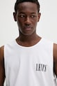 Bavlněné tričko Levi's GRAPHIC ROWER TANK bílá A7642