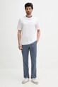 Sisley tricou din bumbac 3I1XS104G alb SS25