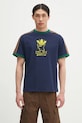 adidas Originals tricou din bumbac x Brain Dead Dead print bleumarin JN2412