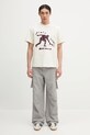 adidas Originals t-shirt bawełniany x Brain Dead Dead JX9393 beżowy