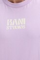 Karl Kani t-shirt bawełniany PD00005334 fioletowy