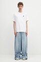 JW Anderson t-shirt bawełniany Anchor Embroidery JT0257.PG1510.001 biały