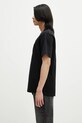 Bavlněné tričko JW Anderson Anchor Embroidery JT0257.PG1510.999 černá SS25