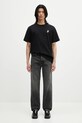Bavlněné tričko JW Anderson Anchor Embroidery JT0257.PG1510.999 černá