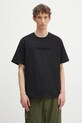 JW Anderson cotton t-shirt Logo Embroidery regular black JT0258.PG1510.999