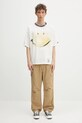 Βαμβακερό μπλουζάκι Maison MIHARA YASUHIRO Smily Face Printed Distressed Tee J14TS762 λευκό
