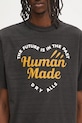 Human Made t-shirt bawełniany Graphic T-Shirt czarny HM29TE011
