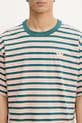 adidas Originals tricou din bumbac Stripe Tee verde KB8357