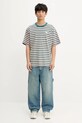 adidas Originals tricou din bumbac Stripe Tee KB8357 verde