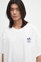adidas Originals tricou din bumbac Florals Logo alb KE6586