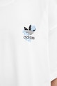 adidas Originals tricou din bumbac Florals Logo KE6586 alb