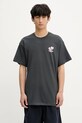 adidas Originals t-shirt bawełniany Florals Logo nadruk czarny KE6587