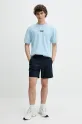 Hollister Co. t-shirt bawełniany KI323.5007.210 niebieski SS25