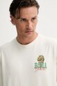 Hollister Co. tricou din bumbac bej KI323.5271.101