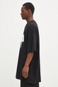 032C t-shirt bawełniany 'Point Zero' S25.URC.0152.050 czarny SS25