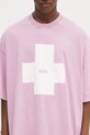 032C t-shirt bawełniany 'Point Zero' fioletowy S25.URC.0152.850