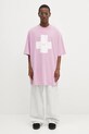 032C t-shirt bawełniany 'Point Zero' S25.URC.0152.850 fioletowy