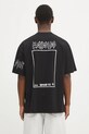 Odzież 032C t-shirt bawełniany 'Armour' S25.URC.0113.050 czarny