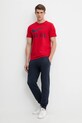 Nike tricou din bumbac Boston Red Sox N199.62Q.BQ.PA7 rosu SS25