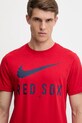 Nike tricou din bumbac Boston Red Sox rosu N199.62Q.BQ.PA7