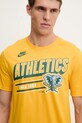 Nike tricou din bumbac Oakland Athletics 1982-92 portocaliu N199.79Q.OKA.CUE
