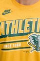Nike tricou din bumbac Oakland Athletics 1982-92 N199.79Q.OKA.CUE portocaliu
