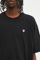 AAPE t-shirt bawełniany Now czarny AAPTEM1598XXO