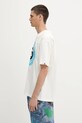 AAPE t-shirt bawełniany Basic AAPTEM1638XXO beżowy SS25