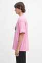 Хлопковая футболка AAPE Basic AAPTEM1638XXO розовый SS25