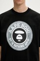 Хлопковая футболка AAPE Basic чёрный AAPTEM1638XXO
