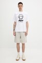 Бавовняна футболка AAPE Basic AAPTEM1639XXO білий