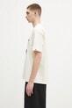 Памучна тениска AAPE Basic AAPTEM1643XXO бежов SS25