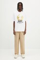 AAPE t-shirt bawełniany Basic AAPTEM1648XXO biały