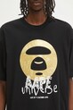 Хлопковая футболка AAPE Basic чёрный AAPTEM1648XXO