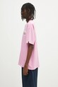Памучна тениска AAPE Basic Aaper AAPTEM1611XXO розов SS25