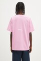 Дрехи Памучна тениска AAPE Basic Aaper AAPTEM1611XXO розов