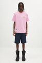 Памучна тениска AAPE Basic Aaper AAPTEM1611XXO розов