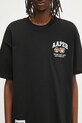 AAPE t-shirt bawełniany Basic Aaper czarny AAPTEM1611XXO