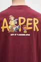 AAPE cotton t-shirt Theme Aaper maroon AAPTEM1617XXO