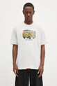 AAPE t-shirt bawełniany Theme Aaper nadruk szary AAPTEM1617XAO