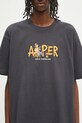 Bavlnené tričko AAPE Theme Aaper sivá AAPTEM1616XXO