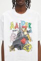 Памучна тениска AAPE Theme Aaper бял AAPTEM1613XXO