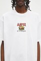 Bavlnené tričko AAPE Theme Aaper biela AAPTEM1612XXO