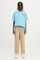 Βαμβακερό μπλουζάκι AAPE Basic Aaper AAPTEM1675XXO μπλε