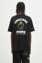 Одежда Хлопковая футболка AAPE Basic Aaper AAPTEM1675XXO чёрный