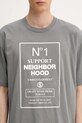 NEIGHBORHOOD t-shirt bawełniany Nh . Tee Ss-15 szary 251PCNH.ST15